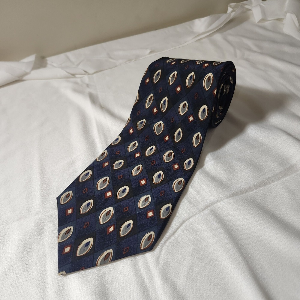 Brandini Multicolor Mens 100% Silk Tie‎ Size 58x3.75 Inches